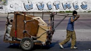 A garbage collector in Buenos Aires
