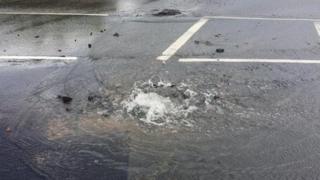 Burst water main
