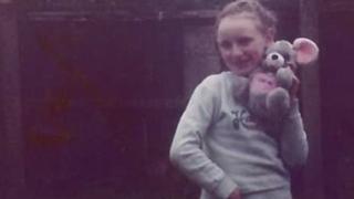 Julie Finley as a child