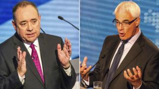 Alex Salmond and Alistair Darling