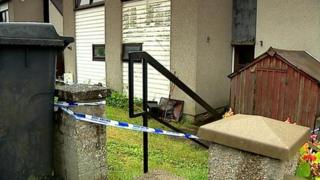 Scene of Ellon fire