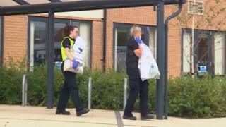 Police at the home