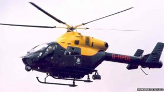The Humberside Police helicopter