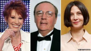 Left-right: Sandra Brown, James Patterson, Donna Tartt