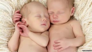 Twin babies