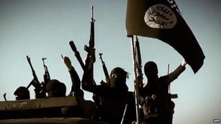Image of Islamic State fighters taken from a video released by the group - 17 March 2014