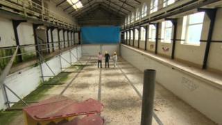 Disused swimming pool