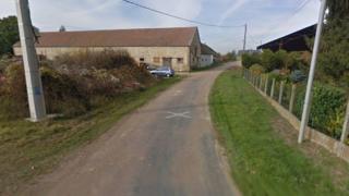 Screen grab from Google map image of La Mort aux Juifs hamlet