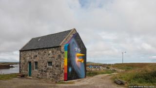Artwork on gable end