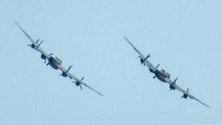 Two Lancasters