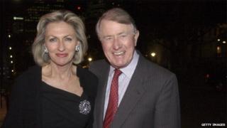Photo of Jill and Neville Wran in Sydney in 2003