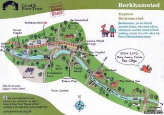 phallus shaped map of Berkhamstead