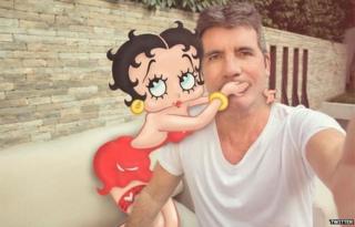 Simon Cowell with Betty Boop