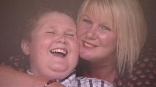 Johanna Bickerton and son Jozsef