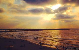 gaza beach 17 August