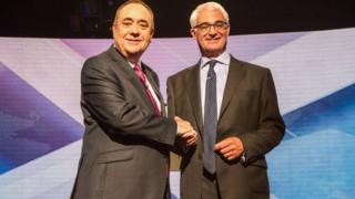 Alex Salmond and Alistair Darling