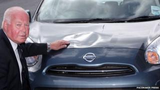 Sammy Brush and his car