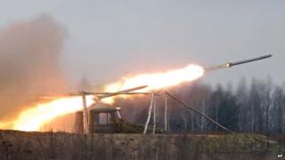 Grad rocket launch - file pic