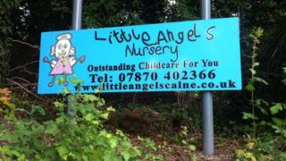 Little Angels Nursery sign