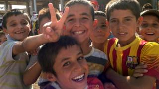 Displaced Yazidi children in Zakho district of Dohuk province