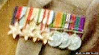 Stolen war medals