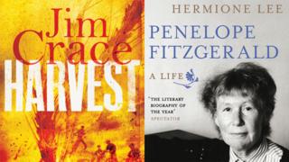 Covers of Harvest and Penelope Fitzgerald: A life