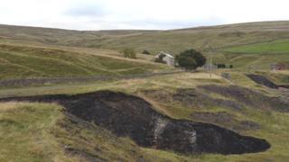 Sinkhole near Cowshill