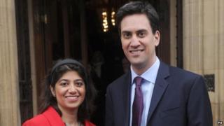 Seema Malhotra with Ed Miliband