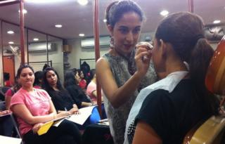 A make-up studio in Delhi