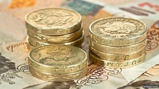pound coins and notes