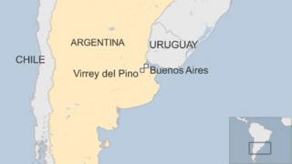 Map of Virrey del Pino