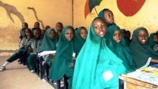 Children at a school in Maiduguri, Nigeria - May 2014