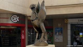 Artist's impression of Liverpool Central Station Liver Bird