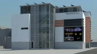 Artist's impression of new Norwich Theatre Royal education and skills centre