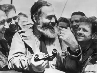 As a war correspondent, Ernest Hemingway travelled with US soldiers to Normandy for the D-Day landings in 1944