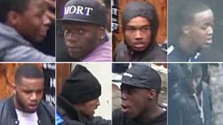 Eight people sought over disorder