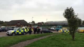 Police near Moorhayes Community Centre