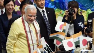 Papers say Mr Modi's Japan is aimed at boosting business sties between the two nations