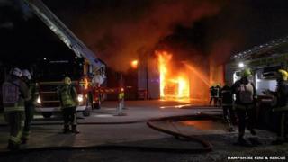 Marchwood fire
