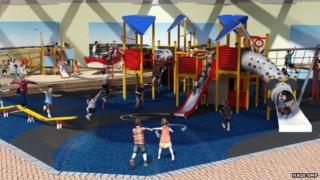 Artist's impression of play area