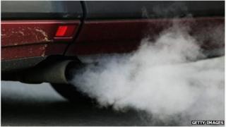 Exhaust fumes