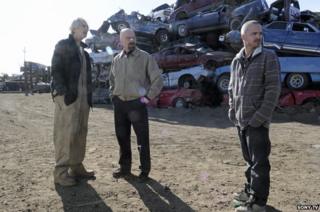 Scene from Breaking Bad in scrapyard