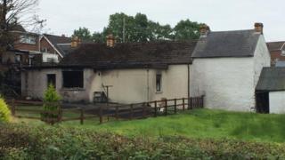 The full extent of the house fire in Carryduff