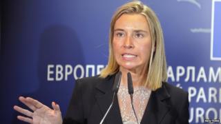 EU incoming foreign affairs chief, Federica Mogherini, 2 Sep 14