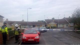 The scene of the security alert in County Cavan