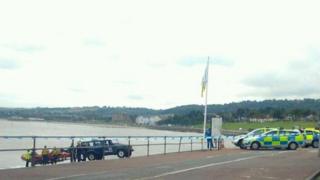Police operation at Rhos-on-Sea