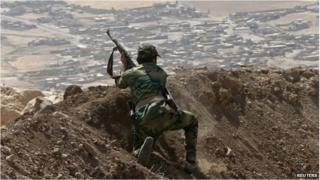 A Kurdish fighter