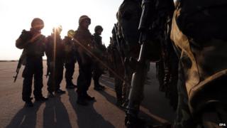 Ukrainian troops in Mariupol