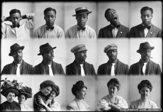 Fifteen portrait photos taken by Hugh Mangum.