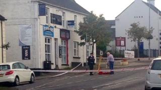 The pedestrian was hit by a white BMW X3 in Main Street in the village